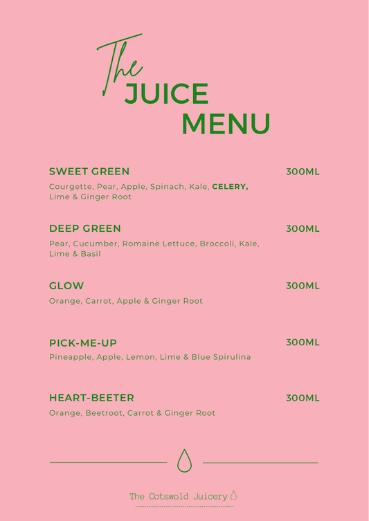 The Juice Menu